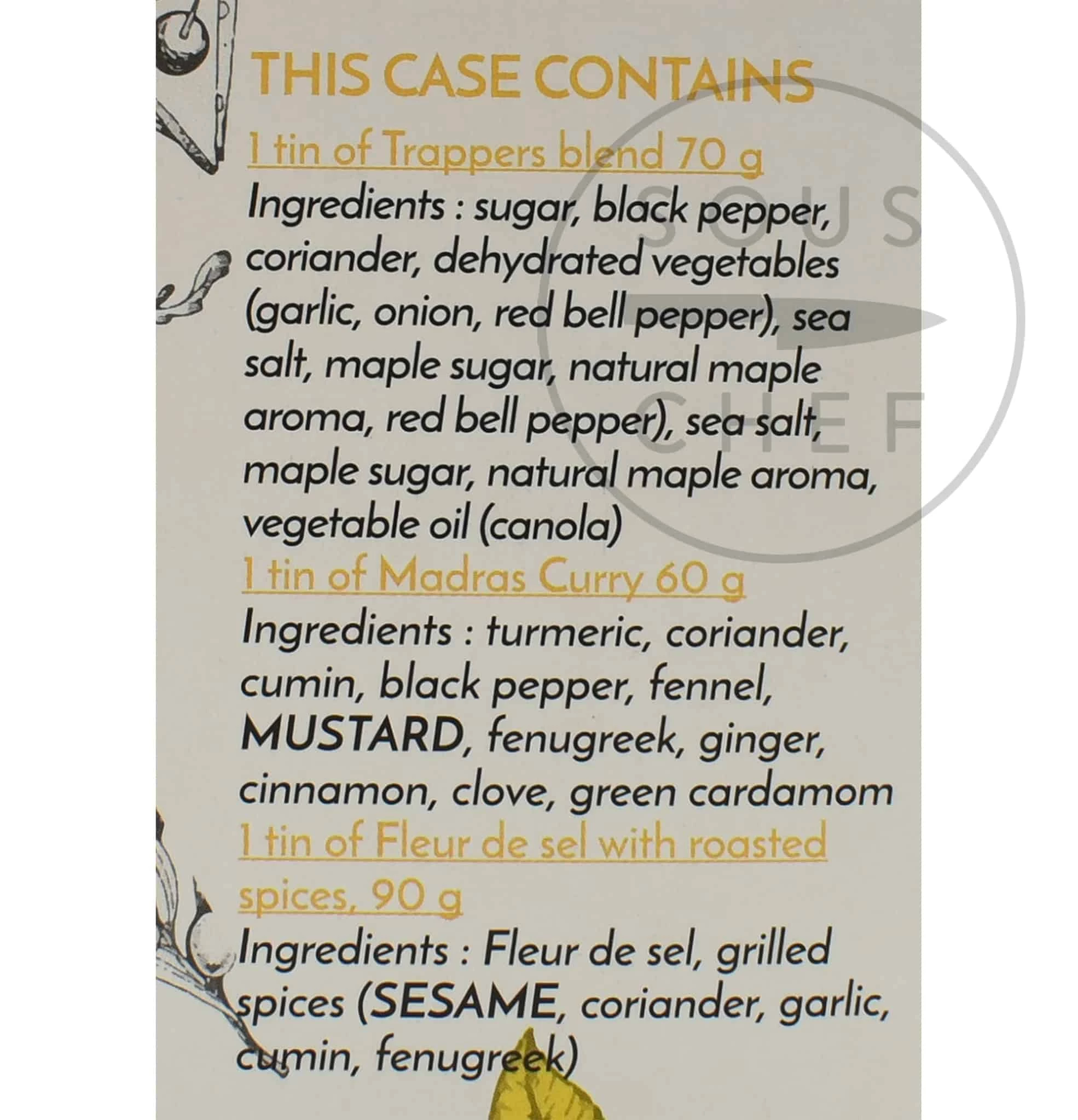 Ingredienti Terre Exotique Insalate E Veggies Set Di Condimento 4 Ingredienti Terre Exotique Insalate E Veggies Set Di Condimento - immagine 2