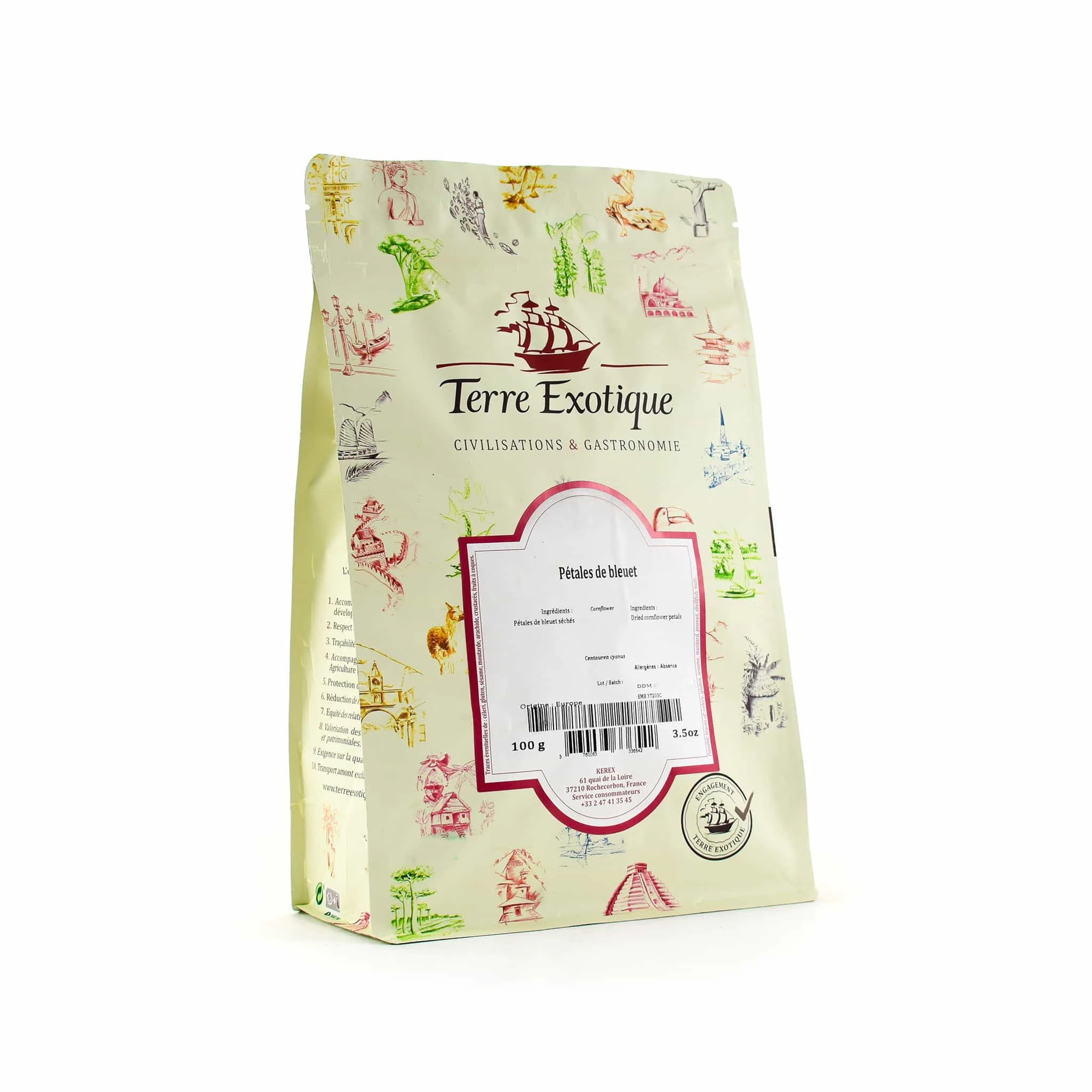 Terre Exotique Fiordaliso Essiccato 100g 3 Terre Exotique Fiordaliso Essiccato 100g