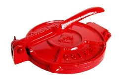 Tor-Mexico Tortilla Tor-Mexico Press Cookware -Negozio al dettaglio stagionatura TortillaPress16cmRed1