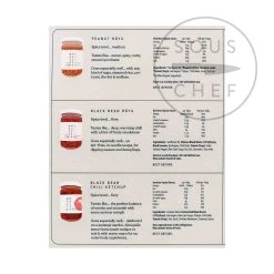 Ingredienti White Mausu Chilli Sauce Box Set 7 Ingredienti White Mausu Chilli Sauce Box Set -Negozio al dettaglio stagionatura WM0005 WhiteMausuChilliSauceBoxSet BoP