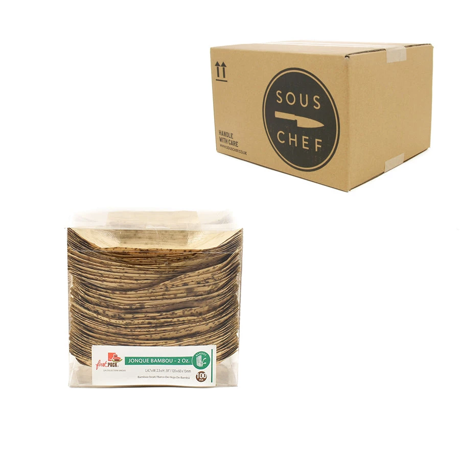 Sous Chef Bamboo Leaf Canape Boat 8 Sous Chef Bamboo Leaf Canape Boat - immagine 6