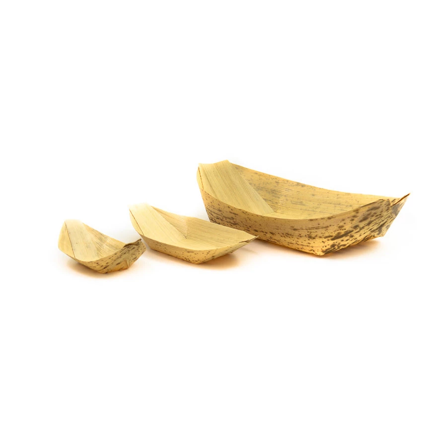 Sous Chef Bamboo Leaf Canape Boat 3 Sous Chef Bamboo Leaf Canape Boat
