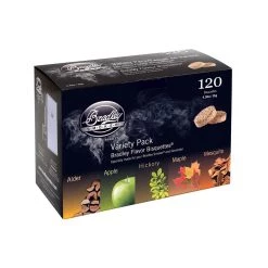 Sous Chef Kit BBQ Bradley Original Smoker Value Pack -Negozio al dettaglio stagionatura bisquettes 120 five flavours 2