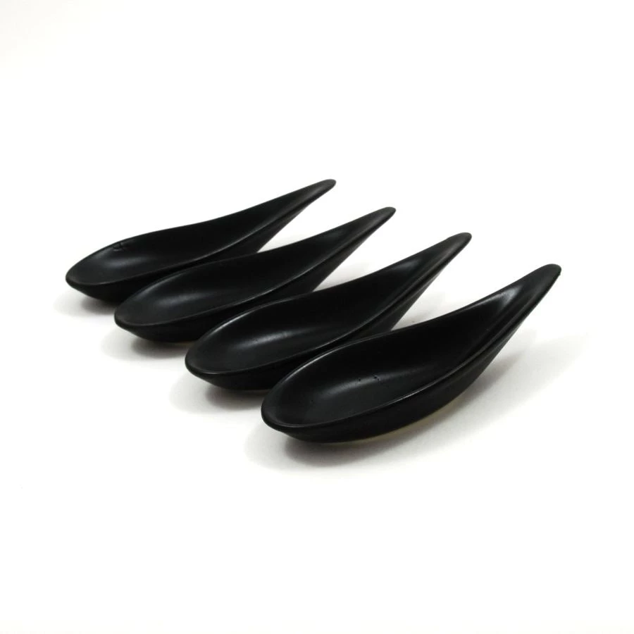 Kiji Stoneware & Ceramics Kiji Stoneware & Ceramica Tableware Gres Porcellanato Bianco Curvo Canape Spoon X 12 5 Kiji Stoneware & Ceramics Kiji Stoneware & Ceramica Tableware Gres Porcellanato Bianco Curvo Canape Spoon X 12 - immagine 3