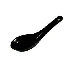 Kiji Stoneware & Ceramics Kiji Stoneware & Ceramica Black Porcelain Spoon 13cm Da Tavola