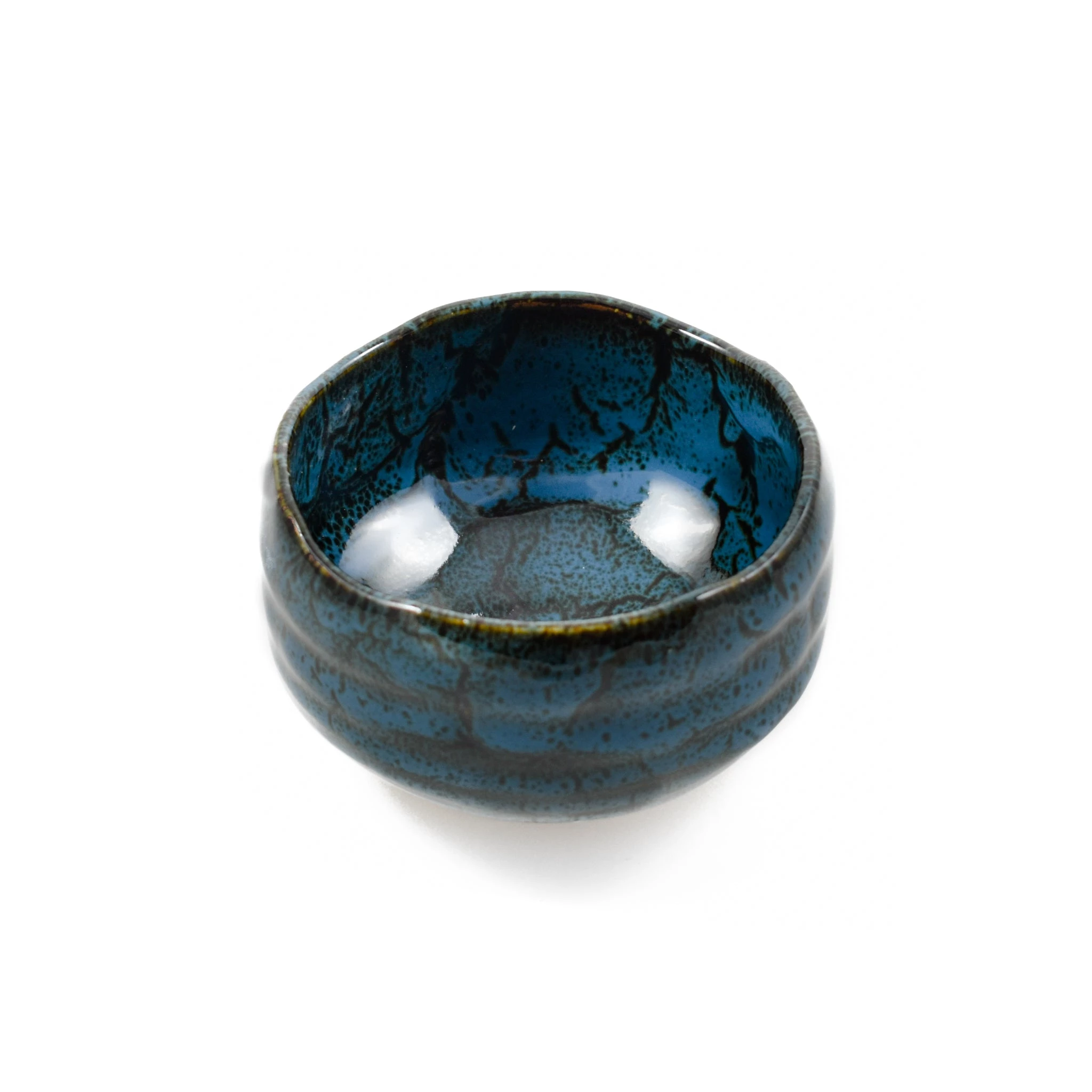 Kiji Stoneware & Ceramics Kiji Stoneware & Ceramica Blue Storm Matcha Bowl Tableware 4 Kiji Stoneware & Ceramics Kiji Stoneware & Ceramica Blue Storm Matcha Bowl Tableware - immagine 2