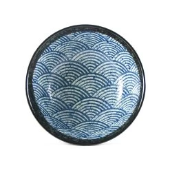 Kiji Stoneware & Ceramics Kiji Stoneware & Ceramica Blue Wave Ramen Bowl Posate -Negozio al dettaglio stagionatura blue wave ramen bowl