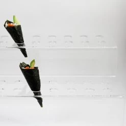 Sous Chef Tableware Sous Chef Tavolo Da Tavola Buffet Display 2-Tier Canape Cone Vassoio Per 40 Coni 7 Sous Chef Tableware Sous Chef Tavolo Da Tavola Buffet Display 2-Tier Canape Cone Vassoio Per 40 Coni -Negozio al dettaglio stagionatura buffet tray edge