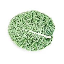 Bordallo Pinheiro Vasellame A Foglia Di Cavolo Nero -Negozio al dettaglio stagionatura cabbage leaf oval platter 1