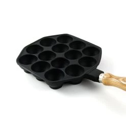 Japan Bento Giappone Bento Ghisa Takoyaki Pan 18cm Dia -Negozio al dettaglio stagionatura cast iron takoyaki top 1