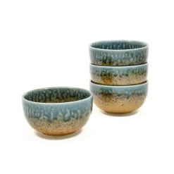 Kiji Stoneware & Ceramics Kiji Stoneware & Ceramica Chouseki Blue Gold Bowl 13cm Dia X 7cm -Negozio al dettaglio stagionatura chouseki blue gold bowl x4