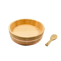 Sous Chef Cypress & Copper Hangiri Sushi Barrel Cookware 19 Sous Chef Cypress & Copper Hangiri Sushi Barrel Cookware -Negozio al dettaglio stagionatura cypress copper hangiri barrel 36cm