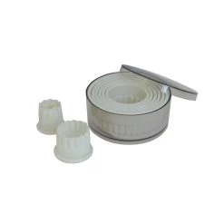 De Buyer De Acquirente Scatola Di 9 Scanalato Rotondo Pasticceria Cutters Pentole