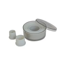 De Buyer De Acquirente Scatola Di 9 Liscio Rotondo Pasticceria Cutters