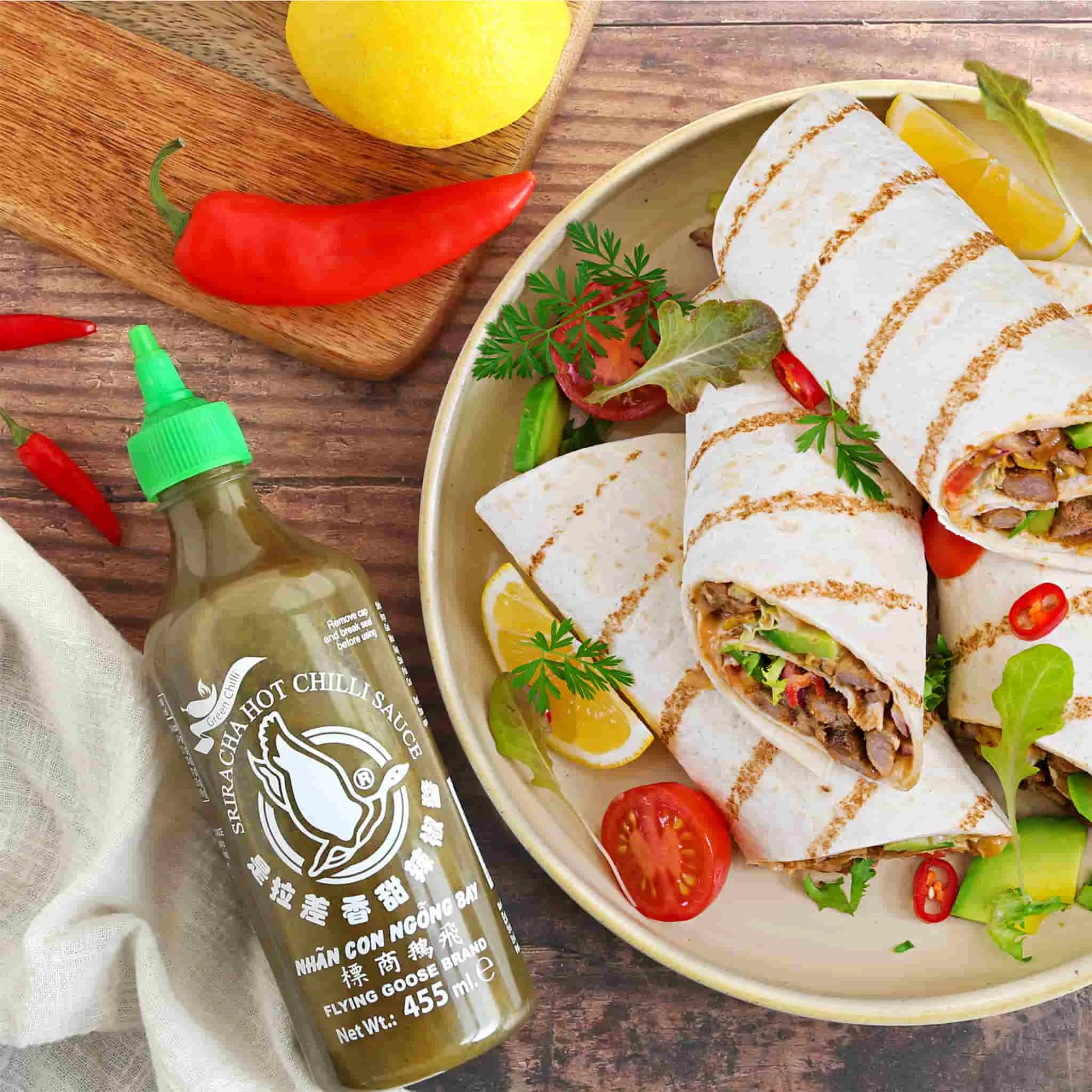 Flying Goose Oca Volante Verde Sriracha 455ml 4 Flying Goose Oca Volante Verde Sriracha 455ml - immagine 2