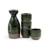 Kiji Stoneware & Ceramics Kiji Stoneware & Ceramica Shinrin Sake Set Da Tavola -Negozio al dettaglio stagionatura green sake set tower