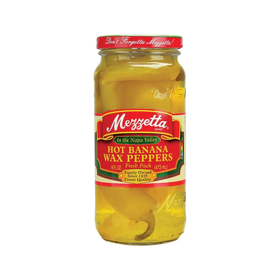 Mezzetta Hot Banana Wax Peppers 473g Ingredienti 3 Mezzetta Hot Banana Wax Peppers 473g Ingredienti