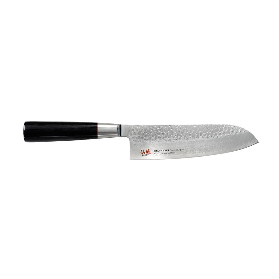 Suncraft Senzo 33 Layer Santoku Coltello Da Cuoco Giapponese 165mm 3 Suncraft Senzo 33 Layer Santoku Coltello Da Cuoco Giapponese 165mm