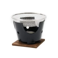 Kiji Stoneware & Ceramics Kiji Stoneware & Ceramica Konro Con Pentole Trivet -Negozio al dettaglio stagionatura konro with trivet basket