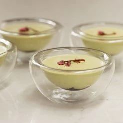Portuguese Tableware Vassoio Di Vetro A Doppia Parete X 3 260ml -Negozio al dettaglio stagionatura matcha mousse cherry blossom side 7220e786 0619 4271 90a9 eaab178272e1