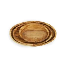 Naturally Med Naturalmente Med Posate In Legno D'olivo Piatto Bowl Set -Negozio al dettaglio stagionatura olive wood stacking bowl set