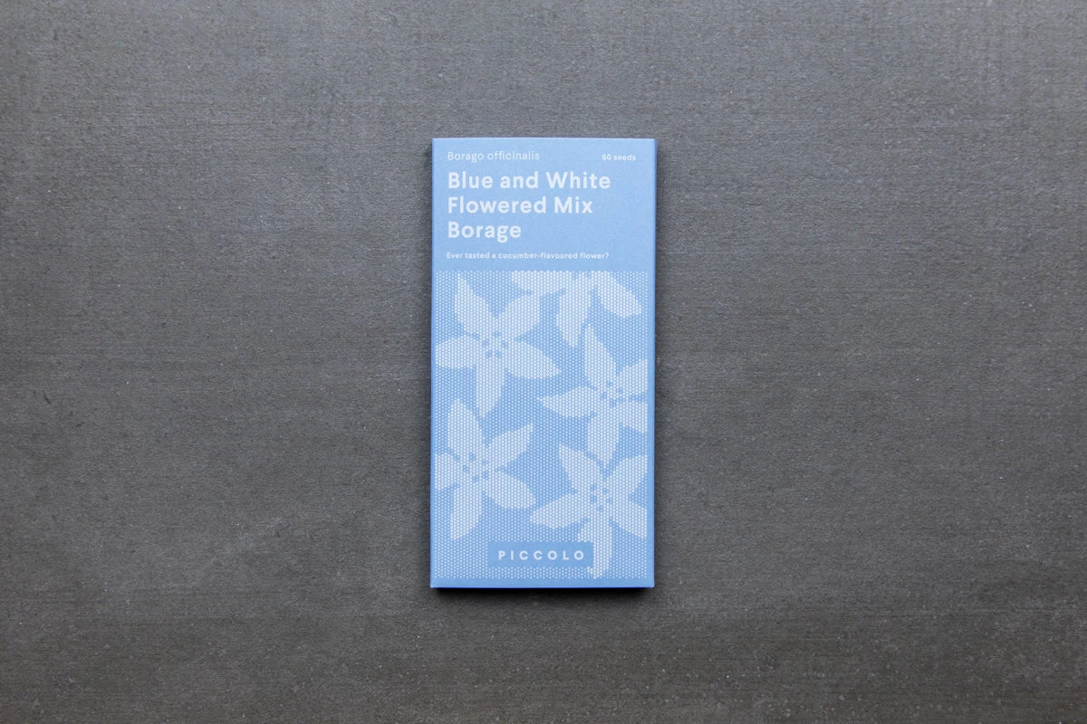 Piccolo Bianco E Blu Borragine Misto Semi Di Fiore Commestibili Ingredienti 5 Piccolo Bianco E Blu Borragine Misto Semi Di Fiore Commestibili Ingredienti - immagine 3