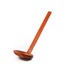 Kiji Stoneware & Ceramics Kiji Stoneware & Ceramica Brown Wood Udon & Ramen Ladle