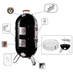 ProQ Ranger Elite BBQ Smoker -Negozio al dettaglio stagionatura ranger Features