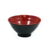 R&B R& B Melamina Red & Black Rice & Soup Bowl Vasellame