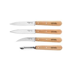 Opinel Essenziali Coltelli Da Cucina In Faggio - Set Di 4 Pentole