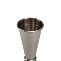 Cocktail'd In Acciaio Inox Banded Jigger -Negozio al dettaglio stagionatura s st steel banded jigger internal line