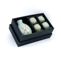 Kiji Stoneware & Ceramics Kiji Stoneware & Ceramica Sakura Blossom Sake Set Da Tavola