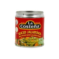 La Costena Sliced Green Jalapeno Peppers 199g
