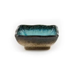 Kiji Stoneware & Ceramics Kiji Stoneware & Ceramica Piazza Turchese Dipping Bowl 7cm Da Tavola -Negozio al dettaglio stagionatura square turquoise dipping plate