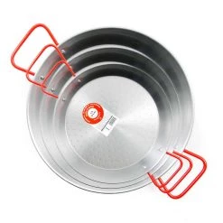 La Pentola Ideale Paella Pan, 4-Persona 26cm Dia 7 La Pentola Ideale Paella Pan, 4-Persona 26cm Dia -Negozio al dettaglio stagionatura steel paella template