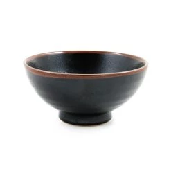 Kiji Stoneware & Ceramics Kiji Stoneware & Ceramica Black Stoneware Ramen Bowl Posate